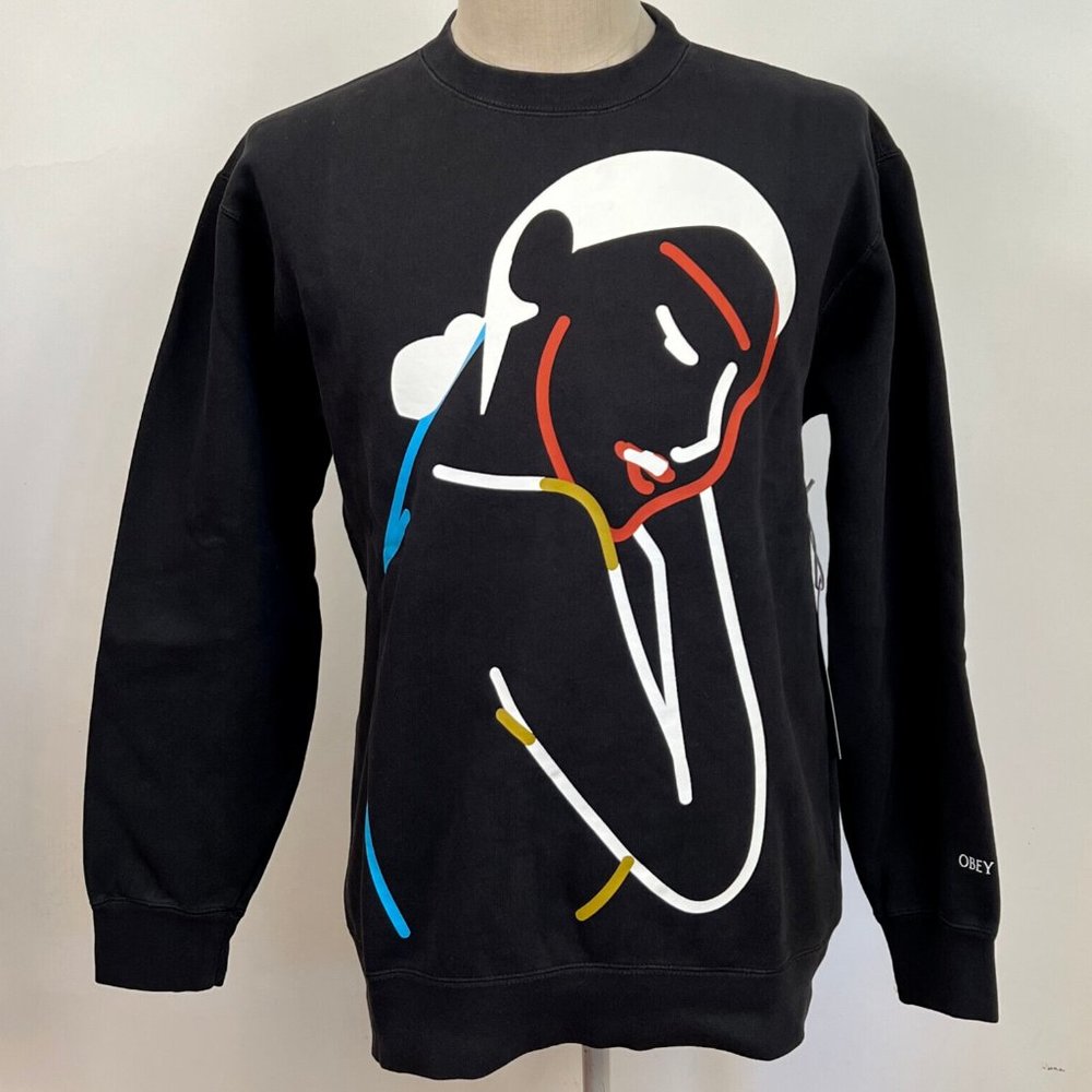 Obey Crew Sweatshirt "Hugger" Pigment Black